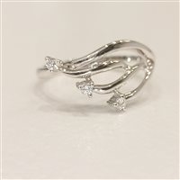 Anello Vidali Gioielli Donna in Oro bianco Diamante 0.08 Ct ANOR-59-34 - ANOR-59-34